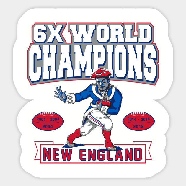 Patriots 2019 Championship Graphic 4 Sticker by bkumm66